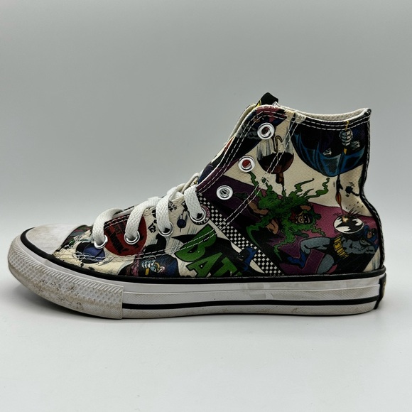 Batman x DC Comics Converse Chuck Taylor Sneakers Youth Size 3 - Picture 2 of 11